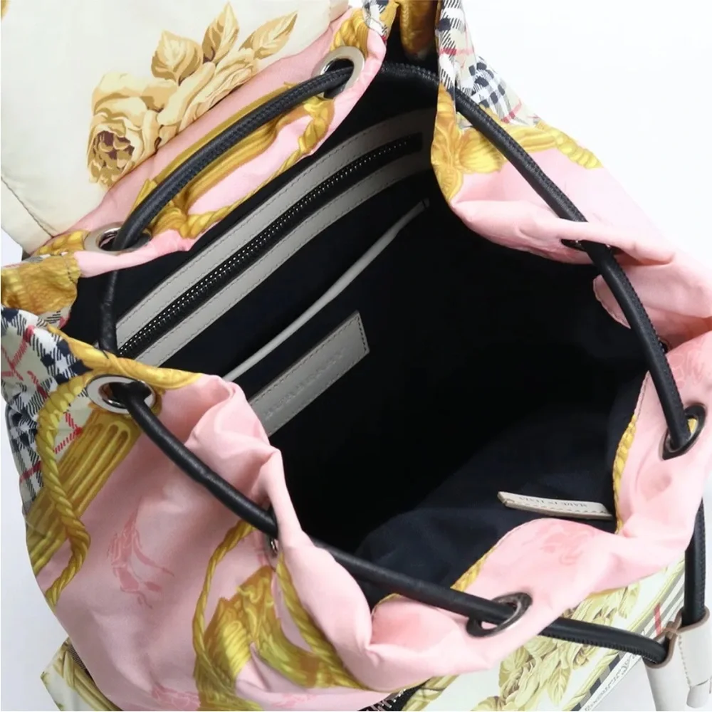 Burberry medium ruff sack silk puffer backpack. Like new. - Picture 3 of 7